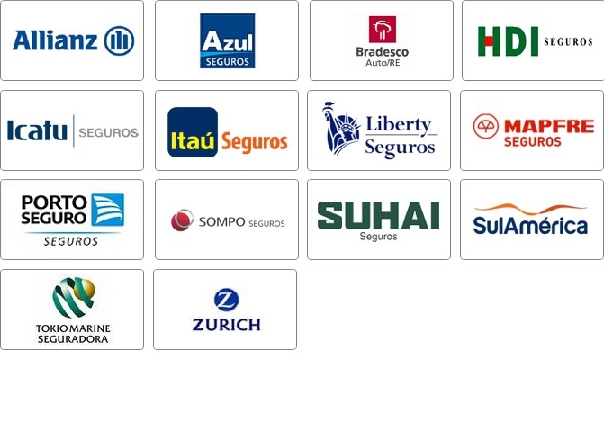 Azul, icatu, itau seguros, ituran, liberty, porto seguro, suhai, sul america, tokio marine